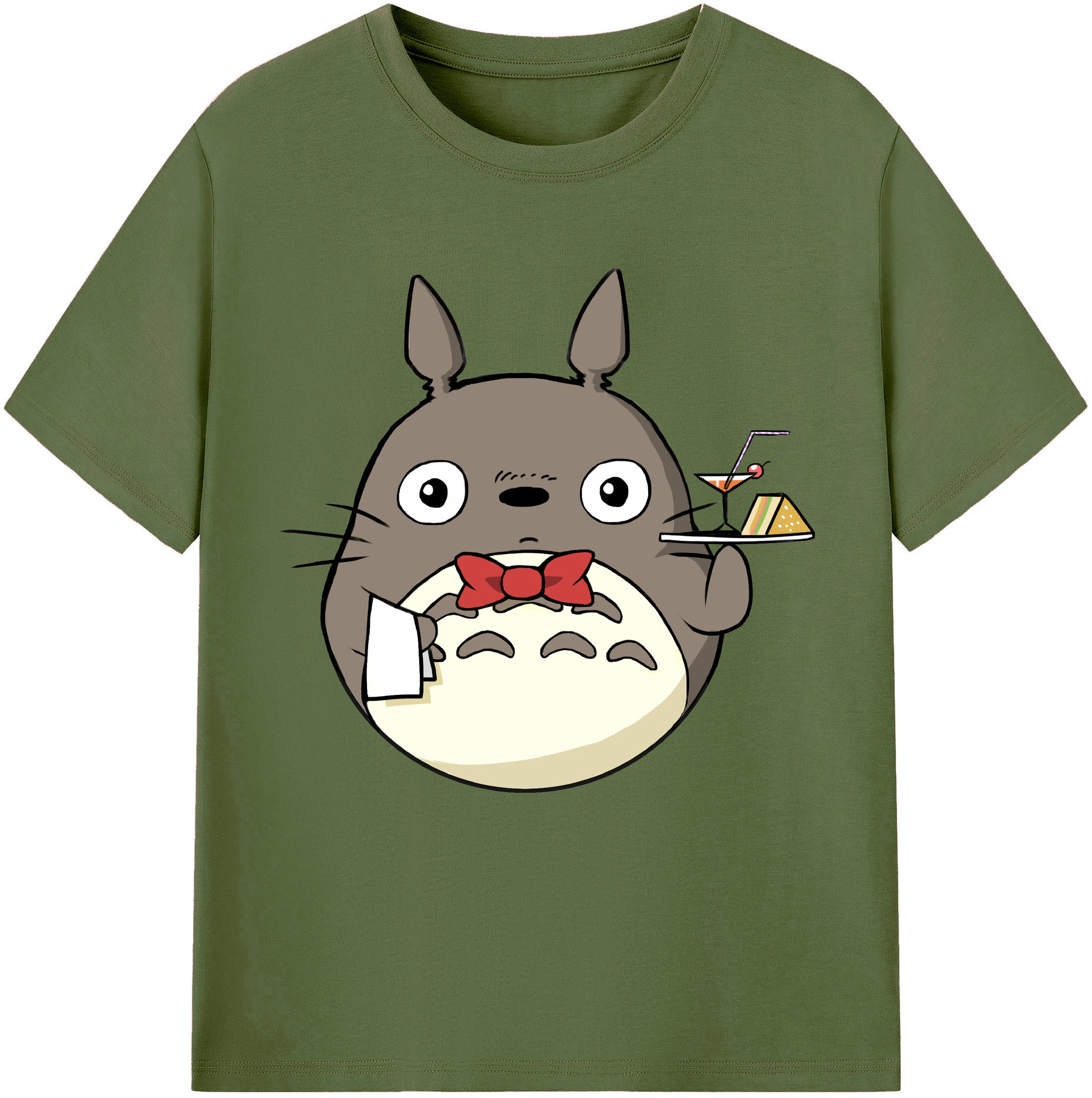 （画像用） となりのトトロ 草壁メイ 草壁サツキ My Neighbor Totoro Satsuki Kusakabe Mei Kusakabe 綿100％半袖Tシャツ（フロントプリント）